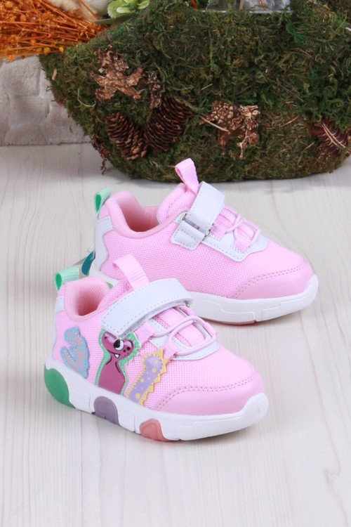 346.P25Y.160 Pembe Number Işıklı Kız Çocuk Ayakkabı
