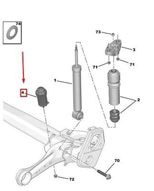 Psa 208 Iı B.M 2019- Travers Takozu  (Oem No:9839267280)