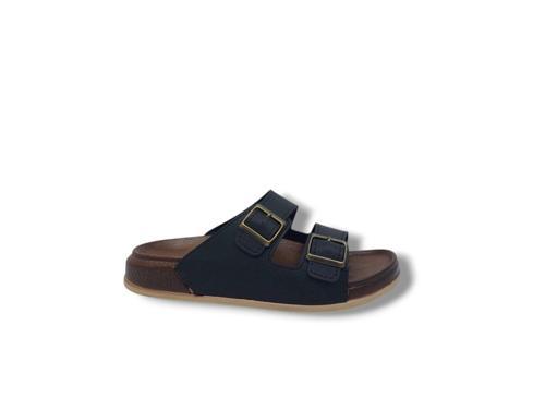 Witta 55201 Unisex Siyah Tokalı Günlük Kullanım Terlik