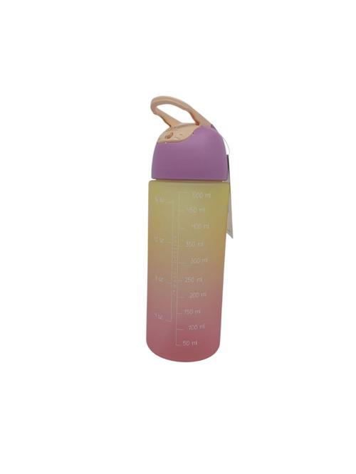 QUİCK Su Matarası Kilitli Kapak Tritan Matara Suluk 500 ML PEMBE