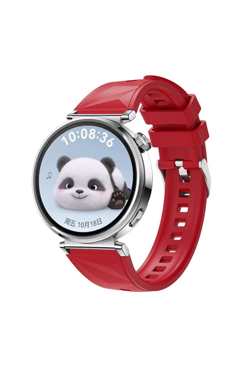 Huawei Watch Gt5 41Mm Uyumlu Zore Krd-129 Silikon Kordon Strap Kayış-Kırmızı