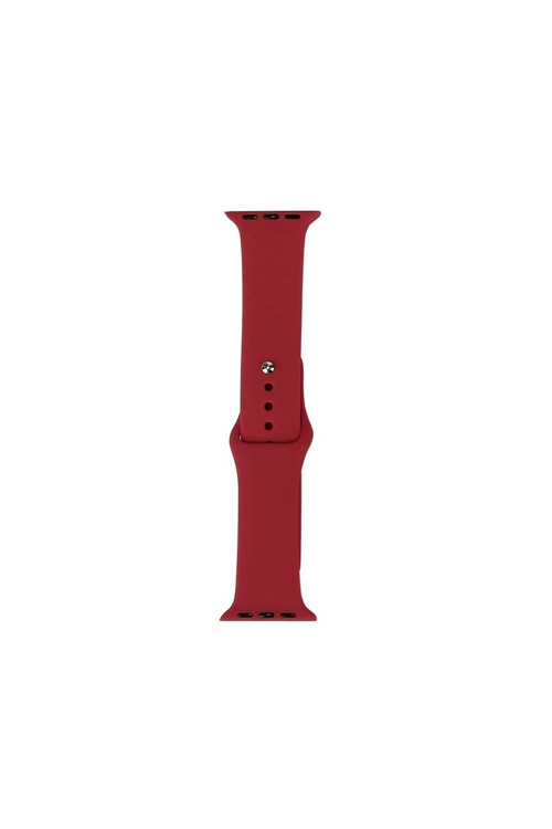 Watch 7 41Mm Band Serisi Klasik Kordon Silikon Strap Kayış-Kırmızı-Rose Gold
