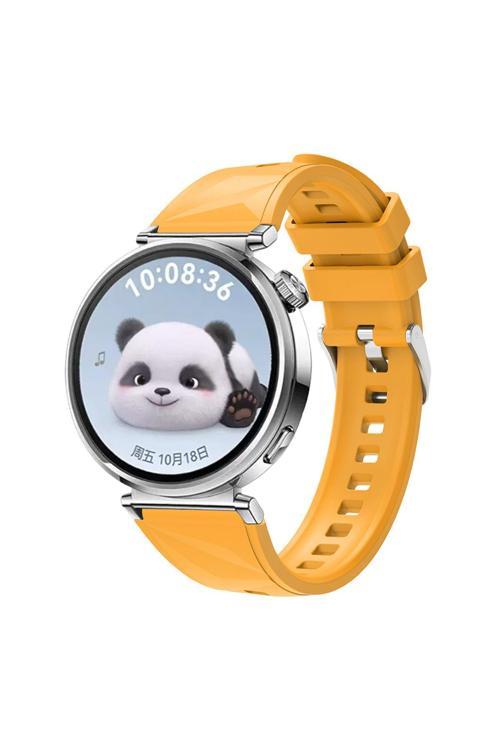 Huawei Watch Gt5 41Mm Uyumlu Zore Krd-129 Silikon Kordon Strap Kayış-Sarı