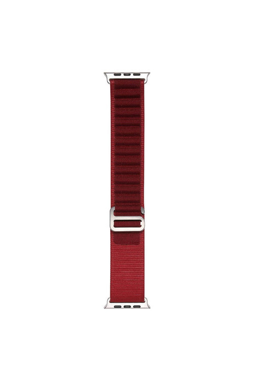 Watch 40Mm Nsm Band-74 Hasır Kordon-Koyu Kırmızı