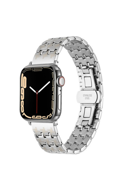 Watch 7 45Mm Uyumlu Krd-86 Metal Zore Kordon-Gümüş