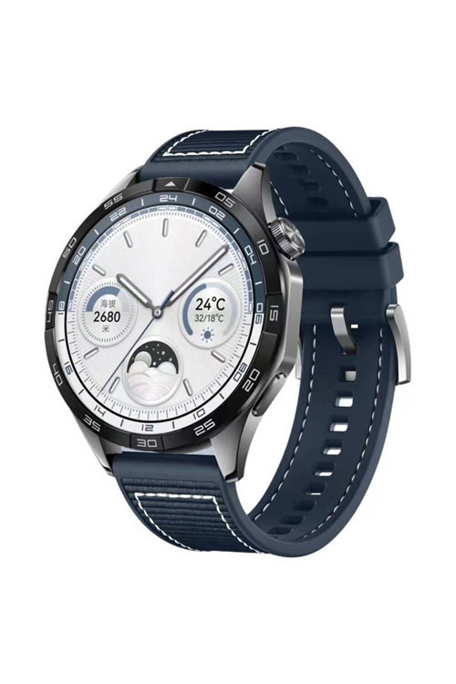 Xiaomi Amazfit Pace Uyumlu Nsm- Krd-102 22Mm Silikon Kordon-Mavi