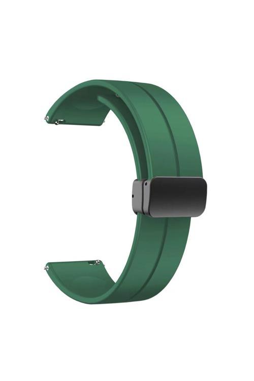 Xiaomi Amazfit Pace Krd-84 22Mm Uyumlu Zore Kordon-Yeşil