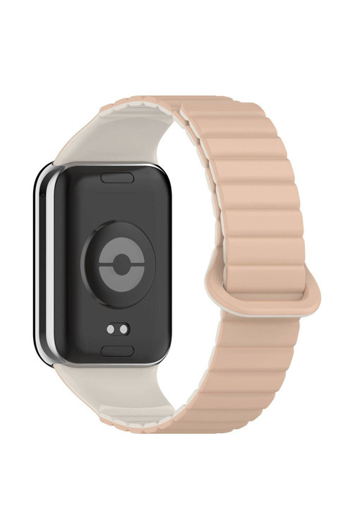 Xiaomi Redmi Watch 4 Silikon Kordon Zore Krd-105 Strap Kayış-Pudra