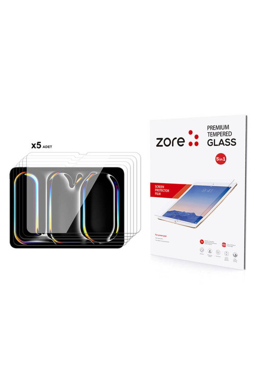 İpad 11 Pro 2024 Zore 5İn1 Tablet Temperli Cam Ekran Koruyucu