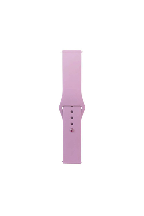 Huawei Gt2 42Mm Band Serisi 20Mm Klasik Kordon Silikon Strap Kayış-Mor
