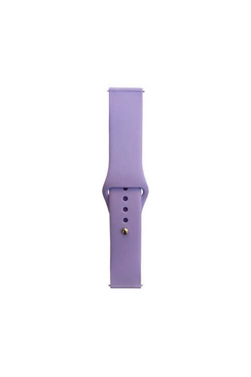 Galaxy Watch Active 2 44Mm Band Serisi 20Mm Klasik Kordon Silikon Strap Kayış-Lila
