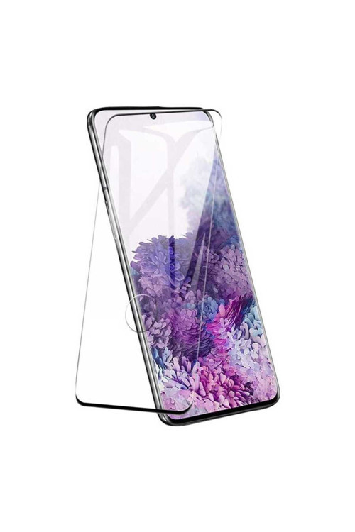 Galaxy S20 Plus Uyumlu Zore Kavisli Full Yapışkanlı Cam Ekran Koruyucu