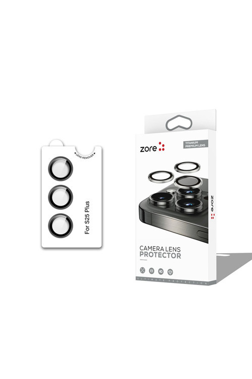 Galaxy S25 Plus Zore Cl-12 Uyumlu Safir Parmak İzi Bırakmayan Anti-Reflective Kamera Lens Koruyucu