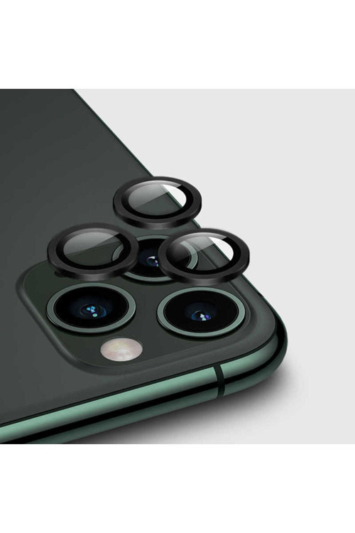 İphone 12 Pro Uyumlu Zore Cl-01 Kamera Koruyucu-Siyah
