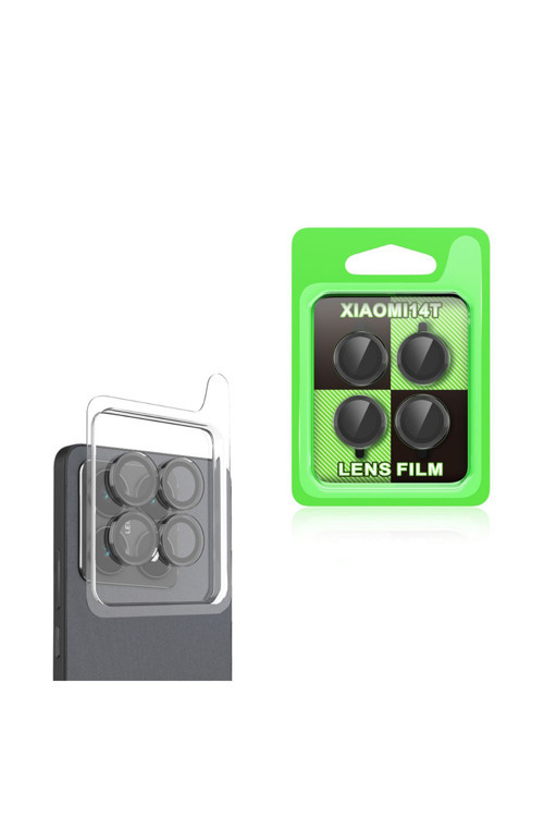 Xiaomi 14T Uyumlu Cl-07 Kamera Lens Koruyucu-Siyah