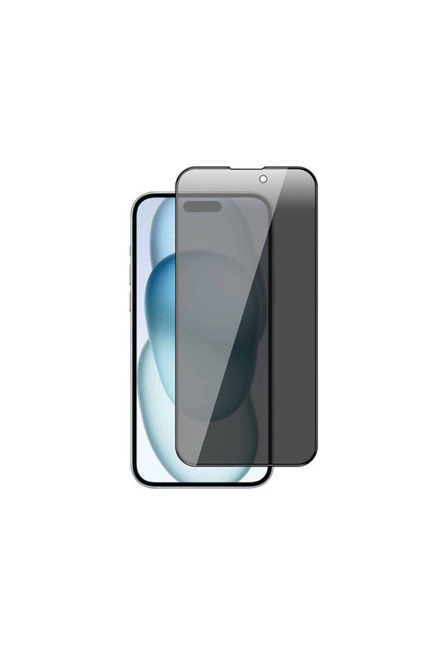 İphone 15 Pro Max Uyumlu Zore New 5D Privacy Temperli Ekran Koruyucu
