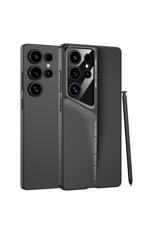 Galaxy S25 Ultra Kılıf Ultra İnce Kamera Korumalı Sert Rubber Uyumlu Zore Procase Kapak-Siyah