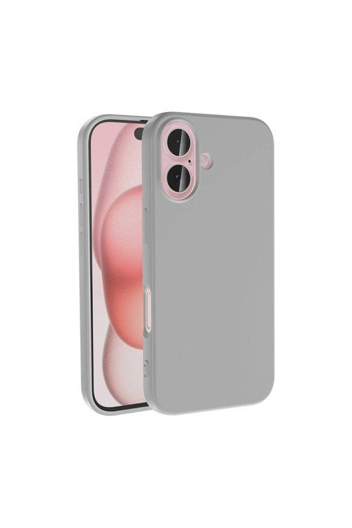 Apple İphone 16 Kılıf Zore Lsr Lansman Kapak-Gümüş