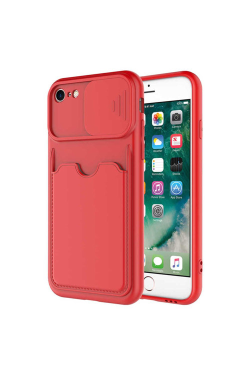 İphone Se 2020 Uyumlu Kartix Kılıf-Kırmızı