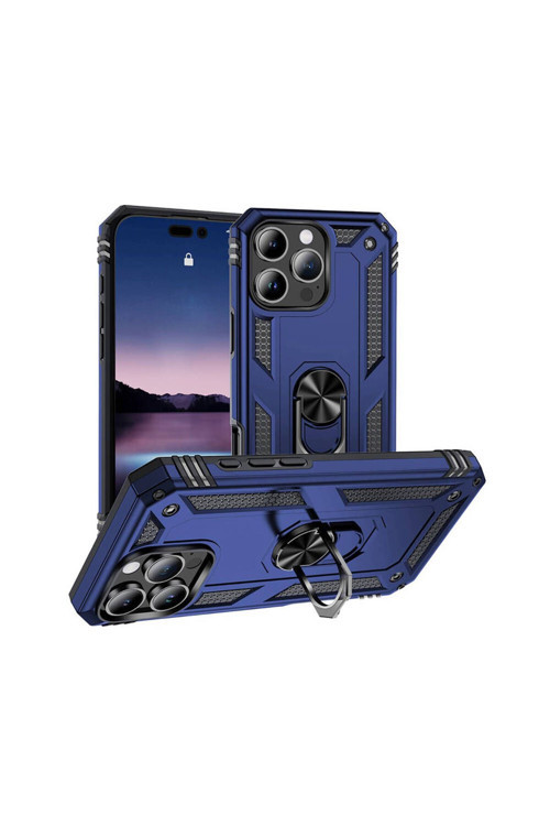 Apple İphone 16 Pro Kılıf Zore Vega Kapak-Mavi