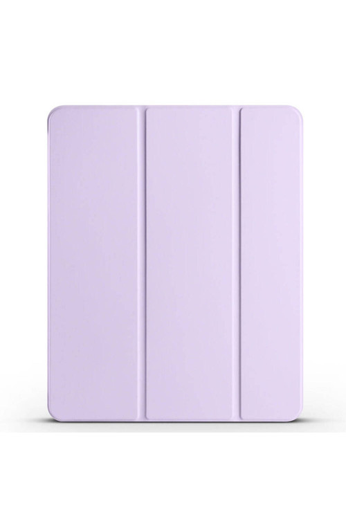 İpad Air 13 2025 M3 Zore Smart Cover Kalem Bölmeli Standlı 1-1 Kılıf - Lila