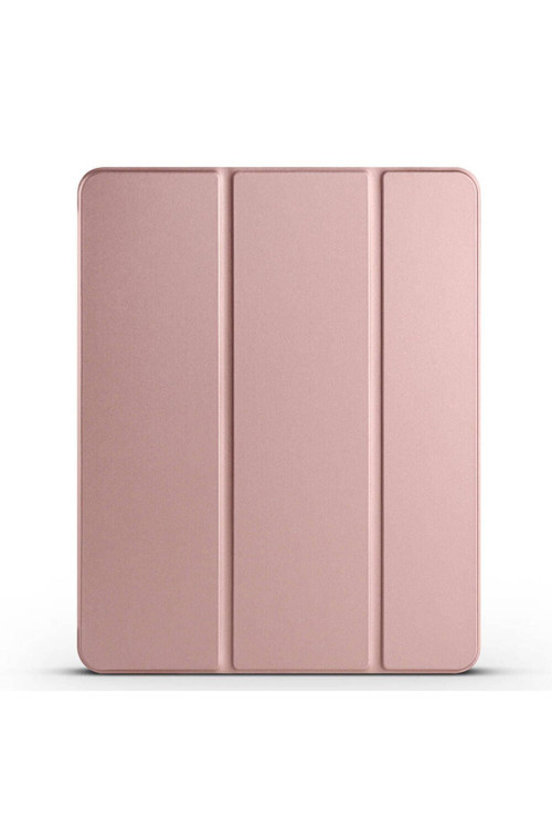 İpad Air 13 2025 M3 Zore Smart Cover Kalem Bölmeli Standlı 1-1 Kılıf - Rose Gold