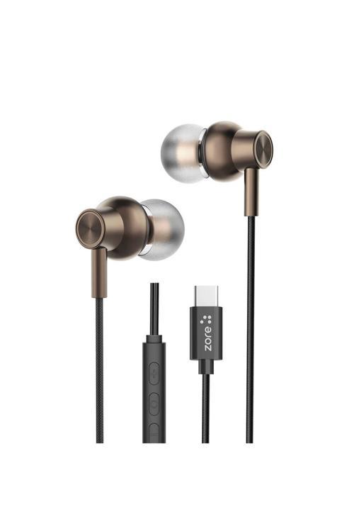 Er-09 Sq Surround 3D Hi-Res Magnetik Özellikli Type-C Kablolu Kulak İçi Kulaklık-Siyah