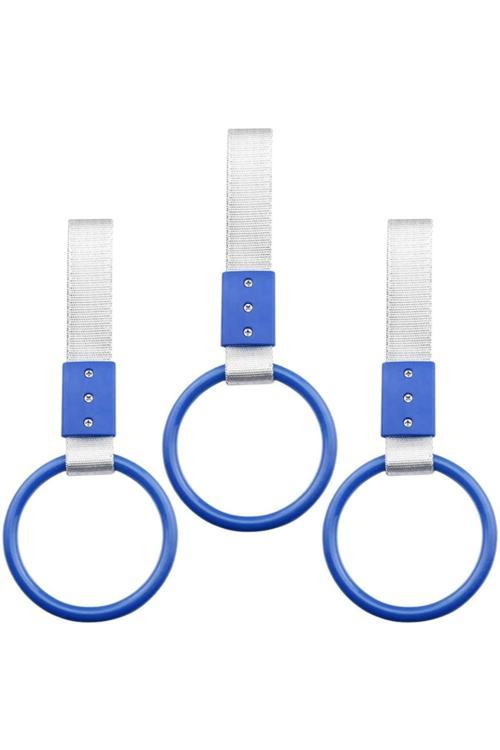 Araç İçi Tutamaç Yuvarlak El Tutamağı Askılık Fonksiyonel Tofaş Dolmuş Otobüs Ofis Ev Mavi 3 Adet