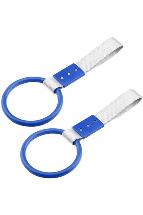 Araç İçi Tutamaç Yuvarlak El Tutamağı Askılık Fonksiyonel Tofaş Dolmuş Otobüs Ofis Ev Mavi 2 Adet