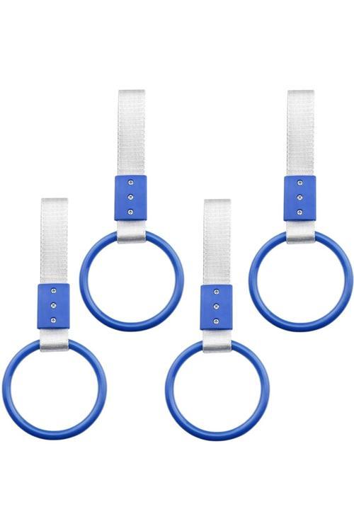 Araç İçi Tutamaç Yuvarlak El Tutamağı Askılık Fonksiyonel Tofaş Dolmuş Otobüs Ofis Ev Mavi 4 Adet