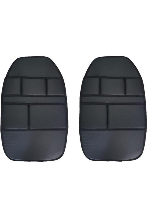 Hyundai Elantra 2016-2021 Arası Uyumlu Oto Koltuk Arkası Organizer Suni Deri 2 Adet Siyah