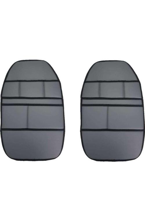 Mitsubishi L300 1988-2009 Arası Oto Koltuk Arkası Organizer Suni Deri 2 Adet Gri