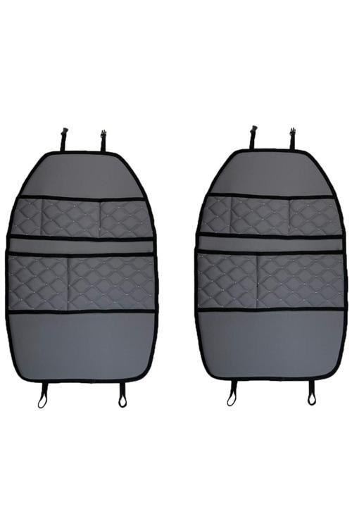 Renault Symbol 1999-2008 Arası Oto Koltuk Arkası Organizer Suni Deri 2 Adet 014