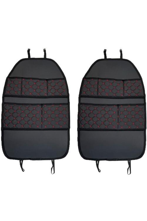 Mitsubishi L200 1993-1999 Arası Uyumlu Oto Koltuk Arkası Organizer Suni Deri 2 Adet 017