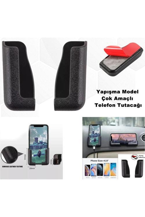 Telefon Ve Tablet Tutucu Ergonomik Pratik Model Araç -Ev - Ofis Yapıştırmalı Telefon Tutacağı-