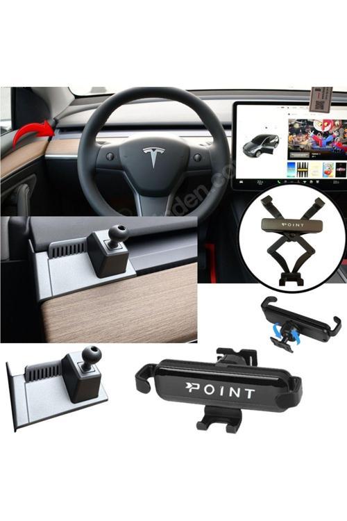 Tesla Y Model Cep Telefonu Tutacağı Havalandırma Robotik Açılır Kapanır 2021 - 2024 Arası