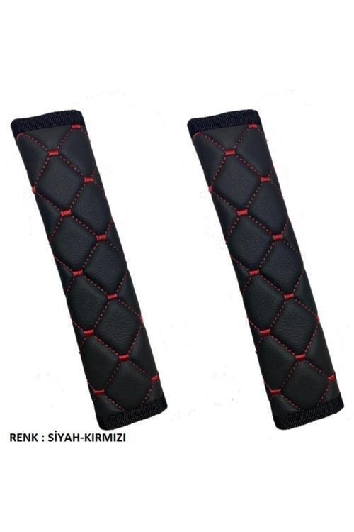 Citroen C3 2003-2010 Arası Emniyet Kemer Konforu Renk-Siyah-Kırmızı