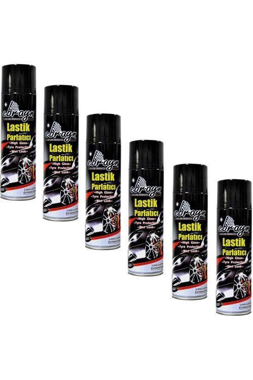 Premium Lastik Parlatıcı Tampon Parlatıcı Koruyucu Ebrayn Aerosol Sprey 500 Ml Kaliteli 6 Adet