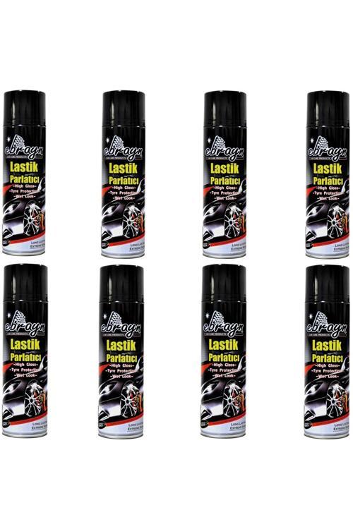 Premium Lastik Parlatıcı Tampon Parlatıcı Koruyucu Ebrayn Aerosol Sprey 500 Ml Kaliteli 8 Adet