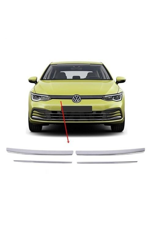 Vw Golf 8 Ön Panjur Çıtası Nikelajı 2020 Sonrası 4 Prç P Çelik Uyumlu