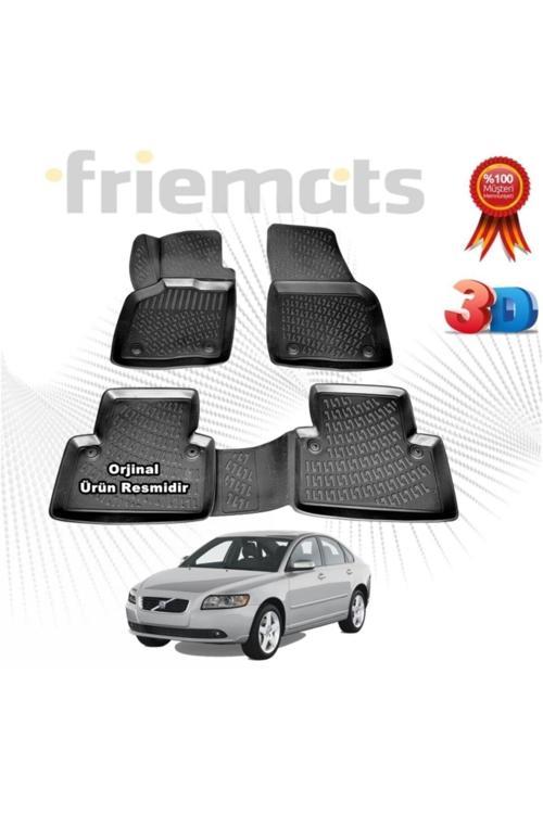 Volvo S40 3D Havuzlu Paspas 2005-2012 Arası Siyah 4 Parça Set -