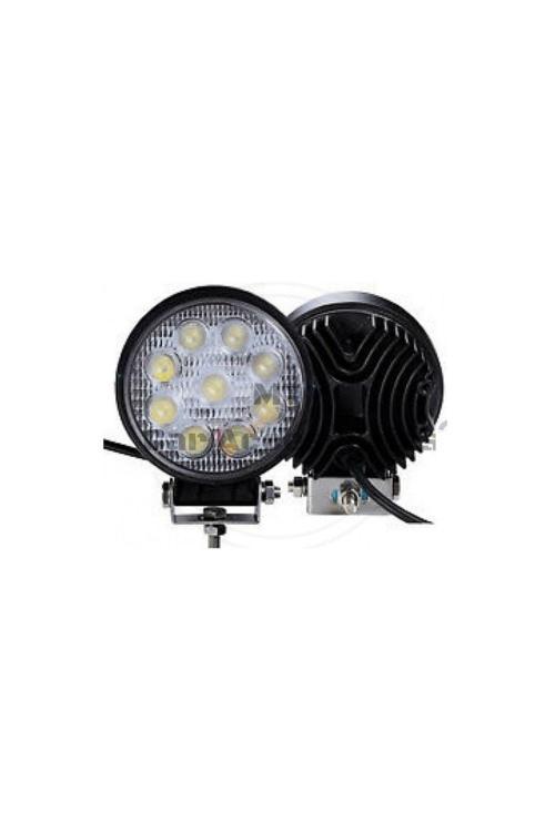 Led Yuvarlak Off Road Sis Farı Sis Lambası Çalışma Lambası Projektör 9 Ledli 1 Adet