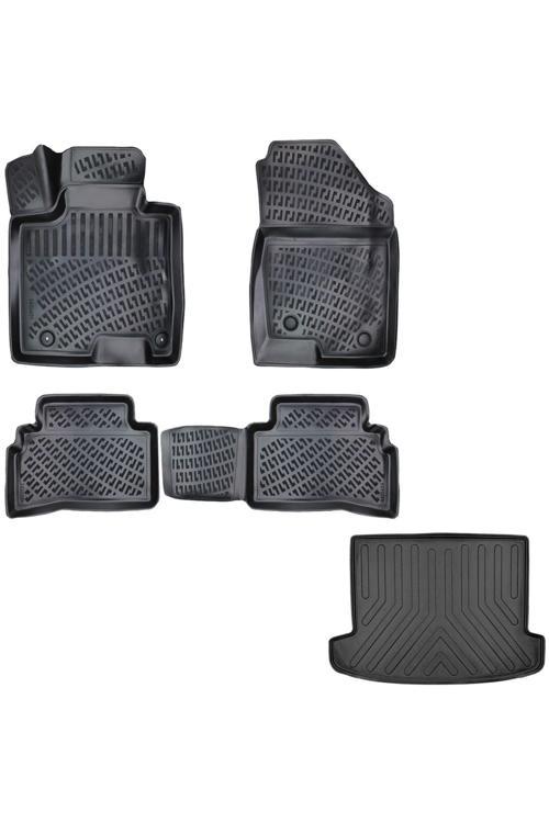 Hyundai Tucson 3D Havuzlu Paspas +3D Bagaj Havuzu Paspası (Elit Plus) 2021 Sonrası Kasaya Uyumlu Set