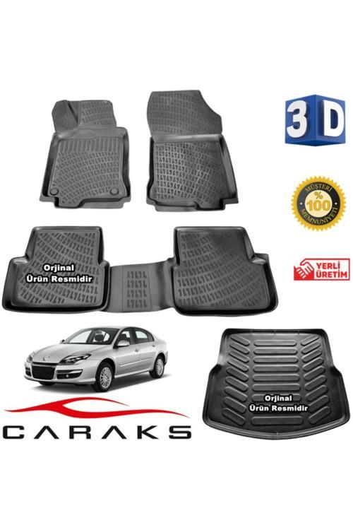 Renault Laguna 3 3D Havuzlu Paspas + 3D Bagaj Havuzu 2008-2015 Arası