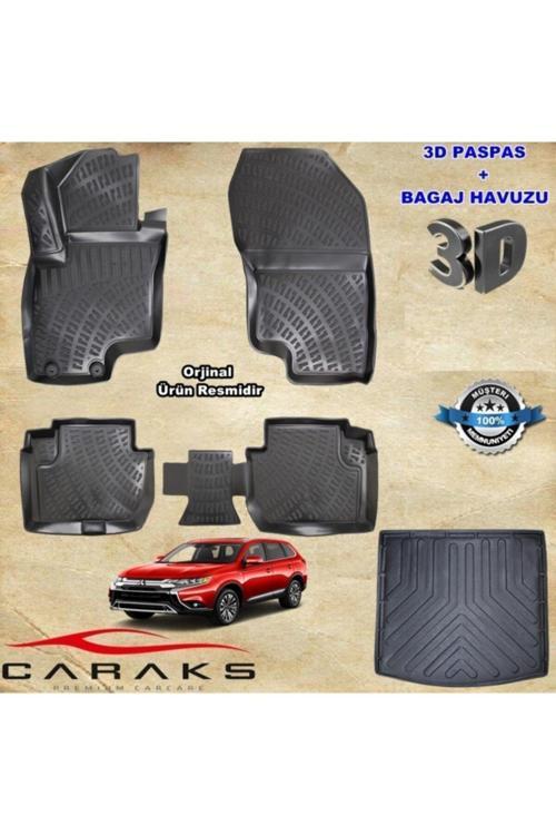 Outlander 3D Havuzlu Paspas+Bagaj Havuzu 2019 Sonrası