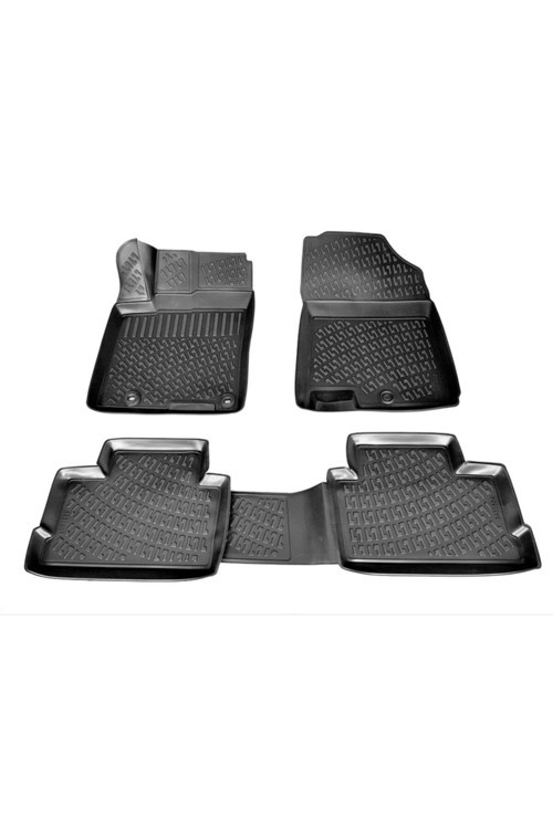 Hyundai Kona 3D Paspas Havuzlu 2015 - 2020 Arası Siyah 4 Parça Set