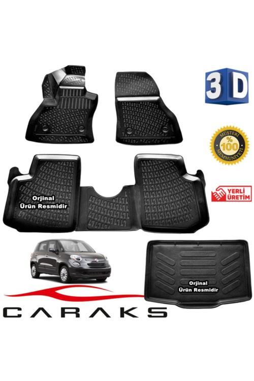 Fiat 500L 3D Havuzlu Paspas + 3D Bagaj Havuzu 2013-2020 Arası Marka