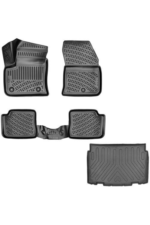 Opel Mokka 3D Havuzlu Paspas (Elektrikli Araç) + 3D Bagaj Havuzu Alt Kısım 2021 Sonrası