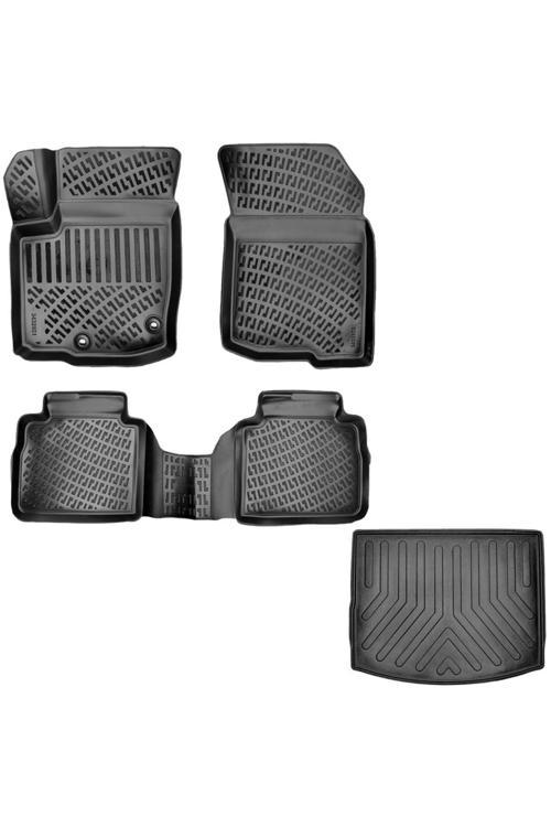 Suzuki S-Cross 3D Havuzlu Paspas + 3D Bagaj Havuzu Paspası Üst Kısıma Uyumlu 2022 Sonrası