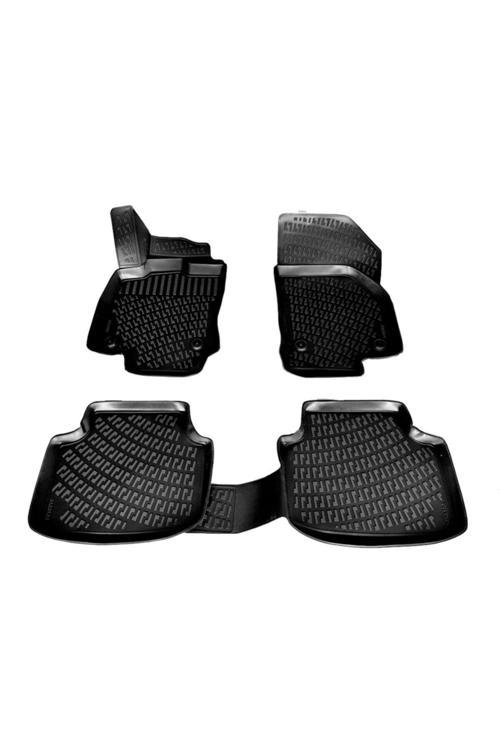 Skoda Süper B 3D Paspas Havuzlu 2015 - 2019 Arası Siyah 4 Parça Set